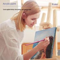 Deli Acrylic Paint Set 36 Colors beige
