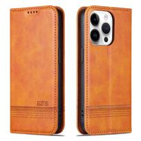 Leather Flip Case for iphone 17 Promax 17 Air 16 Plus 15 Pro max 14 13 12  Kickstand Cards Cash Slots Holder Wallet Phone Case iPhone 15 geltona