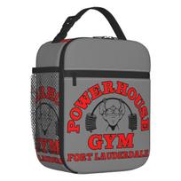 Custom Powerhouse Gym Insulated Lunch Tote Bag for Women Fitness Building Muscle Portable Thermal Cooler Food Lunch Box Travel One Size