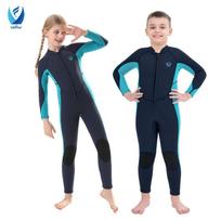3mm Neoprene Kids Wetsuit Full Body Dive Suit With Front Zip Swimming Snorkeling Surfing Cold Water Protection 2Y