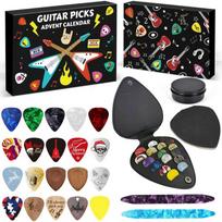 Advent Calendars 20, Guitar Player Christmas Countdown Calendar With 22 Picks And Pick Holder, Ukulele Music Lover Gift One Size gray