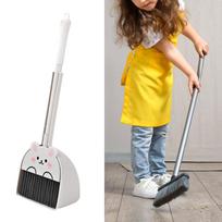 Household Mini Kids Broom and Dustpan Set Cleaning Toys Gift Children Sweeping House Cleaning Toy Set for Kids Age 3-6 Girls