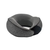Memory Foam Neck Pillow Cervical Support Travel U Shape Portable Sleep Aid for Airplane Camping with Carry Bag tamsiai pilka spalva