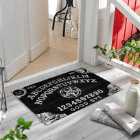 Gothic Witch Carpet Mat Ouija Board Rug Spirit Skull Black Cat Occult Moon Home Decoration Gothic Style Floor Mats Welcome Mat 40X60CM