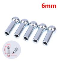 (YOUU06)5pc Gym Pulley Machine Stopper Cable Ball Terminal Wire Port Joint Part For Diameter 5mm 6mm Cable Fitness Equipment