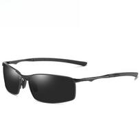 Polarized Sunglasses Mens/Women Driving Mirror Sun Glasses Metal Frame Goggles UV400 Anti-Glare Sunglasses KTY Without Case juoda