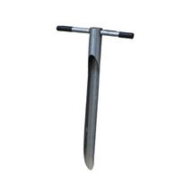 Soil Sample Probe Reusable Sturdy Premium Portable Manganese Steel Soil Sampler Tool 80cm Long for Garden Farm Backyard Forestry gray