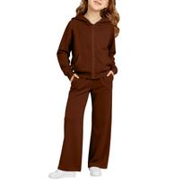 Kids Boys and Girls Hoodie Sweatshirt Set with Pants for Casual Sportswear 150