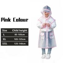 Raincoat Kids 1-10 Years Boys Girls Rain Jackets Cartoon Rain Coat Outfits Transparent Rainwear Baby Waterproof Child Clothes Height 85-105 cm