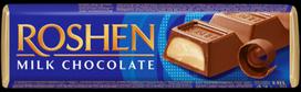 Roshen chocolate bar with creme brulee filling 33g