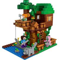 Kids World Building Blocks Figure Trap Cave Morca Village Mine Shaft Toys for Boys 30065 big tree house (bag)