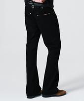 Meoleseu Cinch Back Flare Pants_Black Black/M