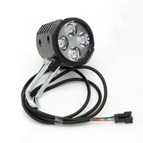 Dviračio signalas lemputė elektrinis dviratis 4 LED priekinis žibintas 12W vandeniui atsparus 2 viename signalas ir šviesos jungiklis dviračio žibintuvėlis 12W