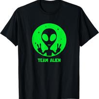 Alien Lover Men Women Kids UFO Abduction Team Alien T-Shirt S