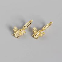 REETI 925 Silver Bee Stud Earrings Creative Sexy Jewelry For Women Korean Style Gift