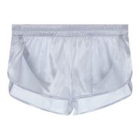 Men's Solid Color Ruffled Briefs Sexy Front Slit Briefs Thin Fashion Breathable Intimate Underwear S