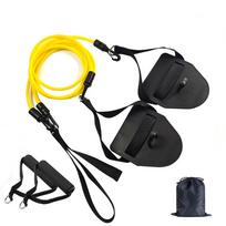 Swimming Arm Strength Trainer Fitness Resistance Band Arm Training Pull Rope with Hand Paddle Swim Training Equipment juoda