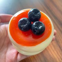 Taba Squishy Simulation Strawberry Soufflé Fidget Squishes Viscous Blueberry Cake Squishy Cream Fingertip Toy Squishy Toys