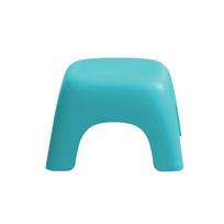 Sustiprintas neslystantis animacinis plastikinis taburetė vonios kambariui ar svetainei – Tinka vaikams ir suaugusiems Small (25.2*25.2*16cm) mėlyna