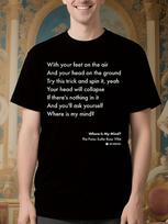 The Pixies Where Is My Mind Lyrics Jersey Tshirt - Black ... XXL