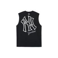 MLB SS24 New York Yankees Logo Print Round Neck Casual Loose Sports Lightweight Breathable Sleeveless Vest Unisex Vests Black 3ATKB0343-50BKS S