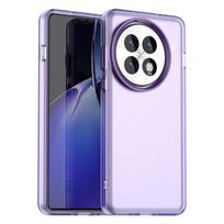 Anti-Drop Candy Color Phone Case For OnePlus 13 Matte Transparent Back Case For OnePlus 13 Cover For OnePlus 13 Case 6.82 inch For OnePlus 13 violetinė