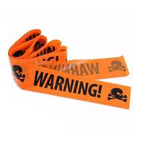 Durable Halloween Warning Tape With Isolation And Danger Signs Ideal For Haunted House Setups Yard Decoration And Spooky Prop 1Roll