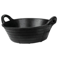 Guminė juoda šėrykla 11L 40cm skersmuo Kerbl 323462