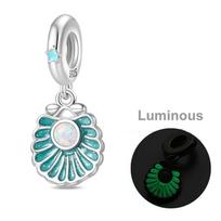 Copper Sea Fish Charms Bead Luminous Turtle Octopus Conch Pendant Fit Original Bracelet Diy Women Jewelry