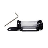 Waterproof Motorbike Tax Disc Tube Registration Label Stand Cylindrical Bracket juoda