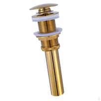 Brass Drain Stopper Bathroom Basin Sink Tub Stop Plug 1# Big Cover No Overflow