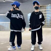 Spring Big Kids Teen Boys Clothes Tracksuit Boys Outfits Set Costume Tops +Pants Children Clothing 6 8 9 10 12 14 Years 110