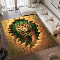 Tigro rašto kilimas svetainei Modernus prabangus dekoras Sofos Stalo Didelio ploto kilimai Vonios kilimėlis Alfombra Para Cocina Tapis 40x60cm black