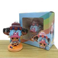 14CM One Piece Chopper Anime Figures Tony Chopper Action Figurine PVC Model Doll Collection Room Decoration Toy Xmas Present gray