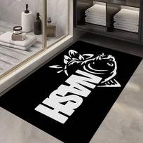 Nash Fishing Logotipas Koridoriaus Kilimas Skalbiamas Neslystantis Svetainės Sofos Kėdžių Plotas Kilimėlis Virtuvės Durų Kilimas Plotas Kilimas 40cm x 60cm white