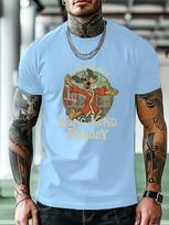 Casual Graphic Tshirt - Retro Hong Kong Phooey Print and ... XXXXL