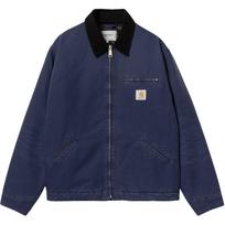 Carhartt WIP OG Detroit Aged Canvas Jacket Air Force Blue/Black Unisex Streetwear I027358-2IB-3K XS