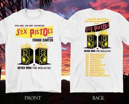 FRANK CARTER amp SEX PISTOLS Never Mind The Bollocks 2 Sided T Shirt Size S-5XL S