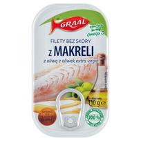 Graal Skinless Mackerel Fillets with Extra Virgin Olive Oil 110g