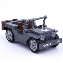 MOC Antrojo pasaulinio karo JAV karinis pagrindinis kovinis tankas konstuktorius naikintuvas LCM3 šarvuota transporto priemonė automobilis kaladėlės žaislai berniukams dovana gray