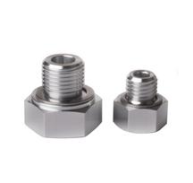 Hydraulic Pressure Sensor Adapter: M16x1.5/M12x1.5 to 1/8  NPT M16 1.5 and M12 1.5 to 1/8 NPT gray
