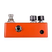 MOSKYAudio D250X Mini Electric Guitar Overdrive Preamp Effect Pedal 2 Models Full Metal Shell True Bypass oranžinė