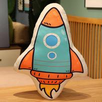Creative sea, land and air rocket plane throw pillow plush toy astronaut doll home sofa doll cushion doll 55cm（0.3kg）