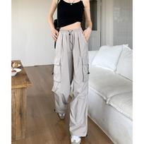 Ultra-thin Wide-leg Design Feels Tied Feet and Wears Dancing Trousers for Summer S sidabro pilka spalva