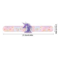 Kids Cartoon Wristband with Glitter Sequins Unicorn Mermaid Slap Bracelets Birthday Party Favors Gift Goodie Pinata Fillers