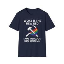 Woke Is The New Red T shirt, Anti-Globalist, USA Tee, Patriotic Apparel, 3XL