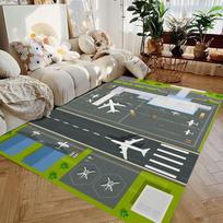 Airport Rug Fly Rug RunwayCarpet Living Room Kids Rug Non-Slip Floor Mat Area Rug Kids Room Rug Gift for Kids 40x60CM
