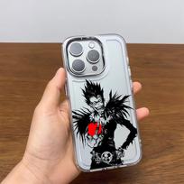 Hot Anime Deaths Notes Phone Case For iPhone 17 16e 16 15 14 13 12 11mini Pro Max X XR XSMAX 8 7 Air Plus Transparent Soft Cover iPhone 17 Pro gray
