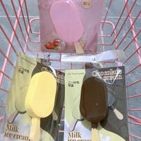 Ice Cream Popsicle Squish Stress Toy Slow Rising Soft Squeeze Vent Cute Food Desktop Decompression Fidget Gift Present rožinė