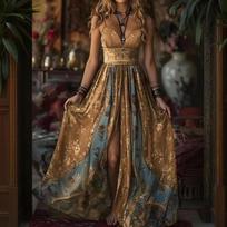 Sexy Spaghetti Strap Long Dress Women Summer Fashion Floral Print Sleeveless Off The Shoulder Strapless Maxi Dresses Elegant S